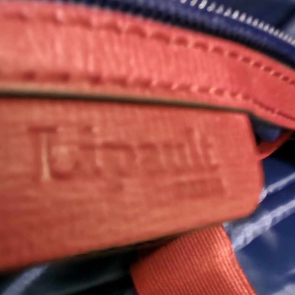 Lipault Red and Blue Leather bag
